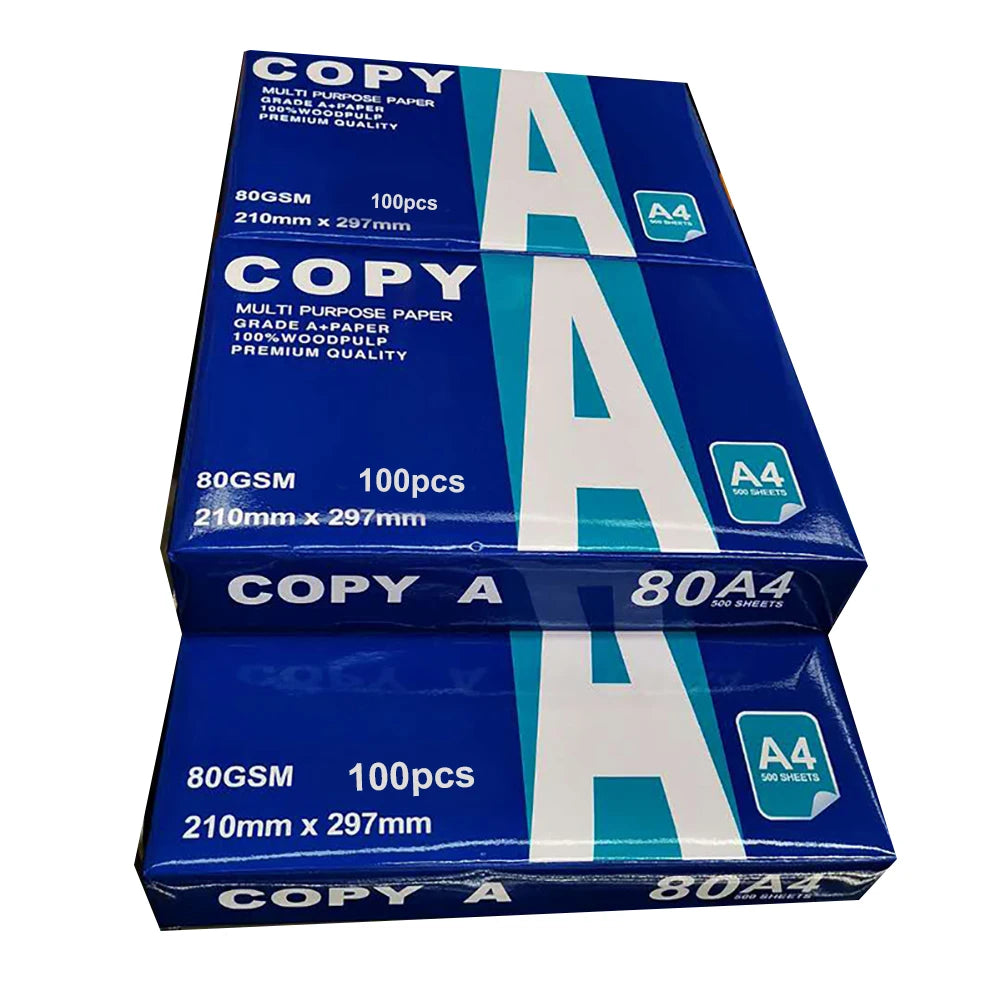 Premium A4 Printer Paper ( 210mm x 297mm )-100 Pcs for Office, Arts & Crafts.