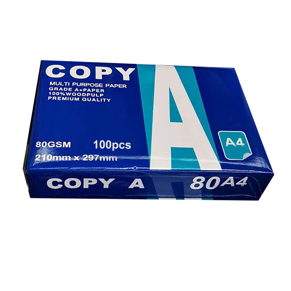 Premium A4 Printer Paper ( 210mm x 297mm )-100 Pcs for Office, Arts & Crafts.