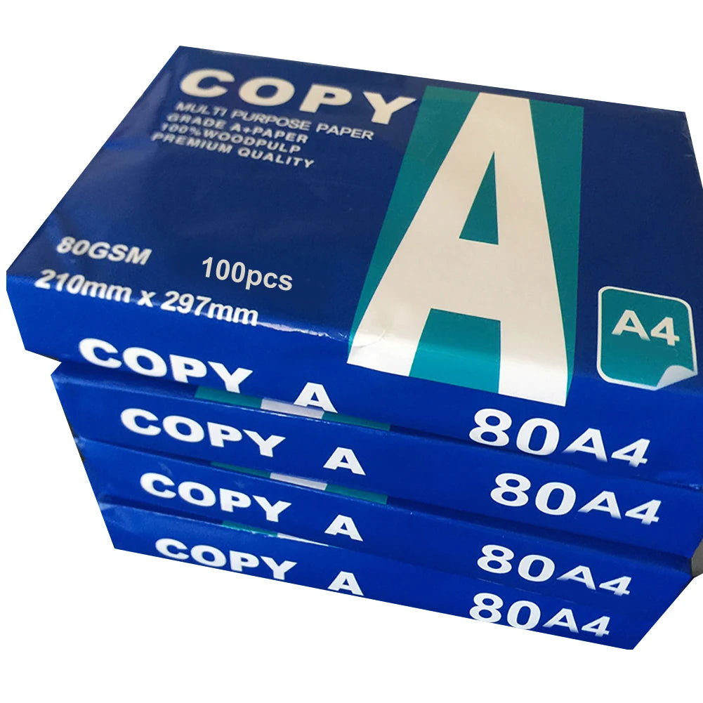 Premium A4 Printer Paper ( 210mm x 297mm )-100 Pcs for Office, Arts & Crafts.