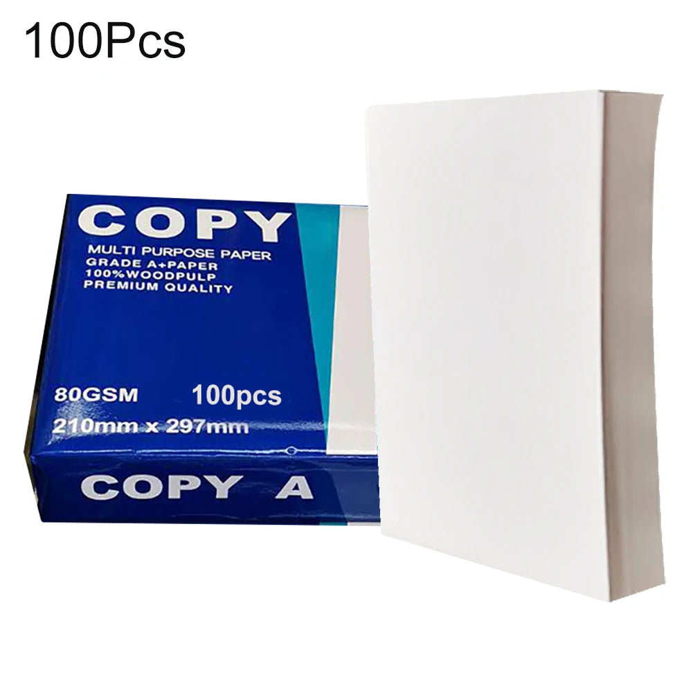 Premium A4 Printer Paper ( 210mm x 297mm )-100 Pcs for Office, Arts & Crafts.