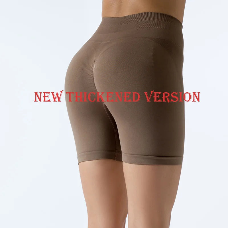 Women High Waist Sport and Workout Seamless Leggings Shorts.