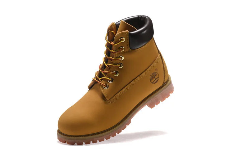 TIMBERLAND Unisex Classic 10061 Wheat Yellow Ankle Boots Unisex Leather Outdoor Hiking Shoes Oversea Simple Version