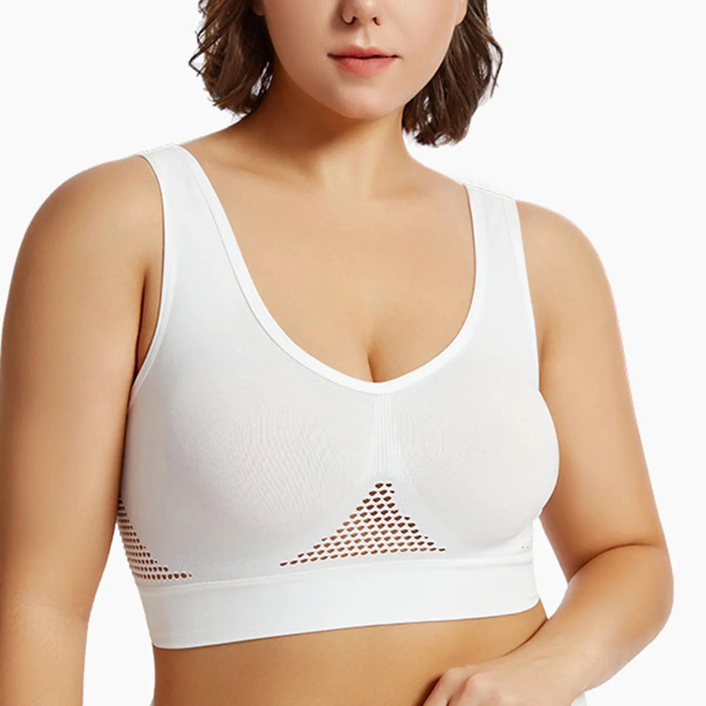 Breathable Fitness Bra for Women-Padded Yoga & Running Top.