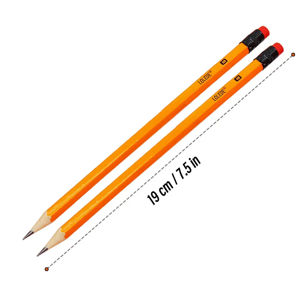 Wooden HB Sketch Pencils - Ideal for Office Supplies, School & Art Projects.