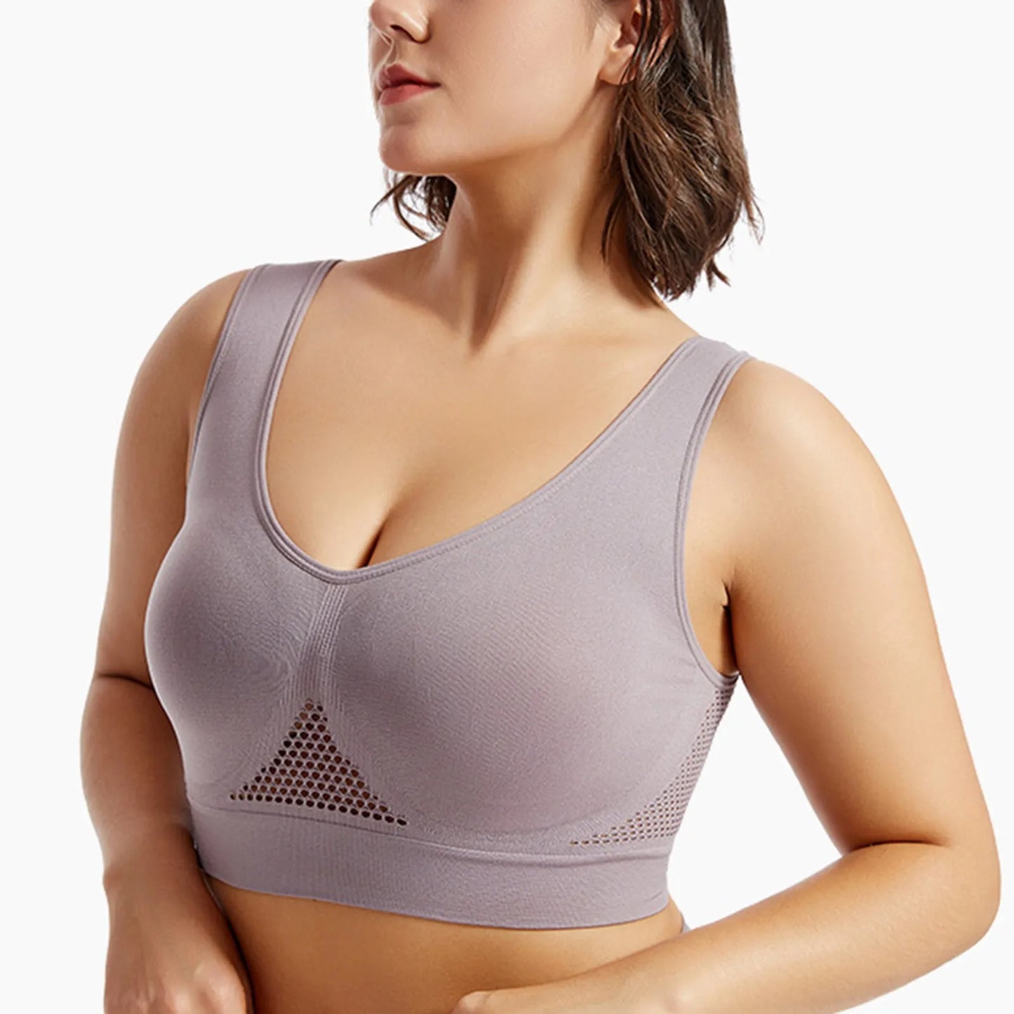 Breathable Fitness Bra for Women-Padded Yoga & Running Top.