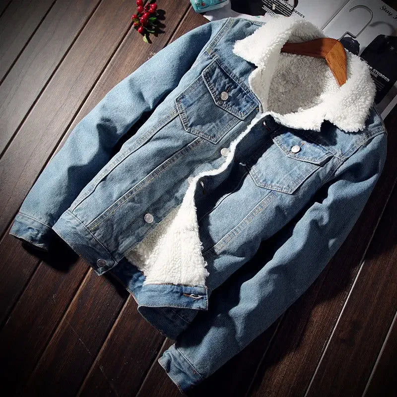 Shangkaka Winter Essentials: Luxe Padded Denim Jackets for the Modern Man.