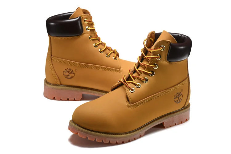 TIMBERLAND Unisex Classic 10061 Wheat Yellow Ankle Boots Unisex Leather Outdoor Hiking Shoes Oversea Simple Version