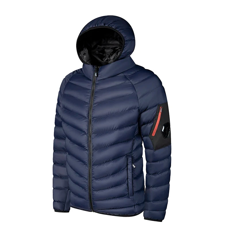 Men's Waterproof Hooded Winter Parka-Warm, Windproof Casual Jacket.