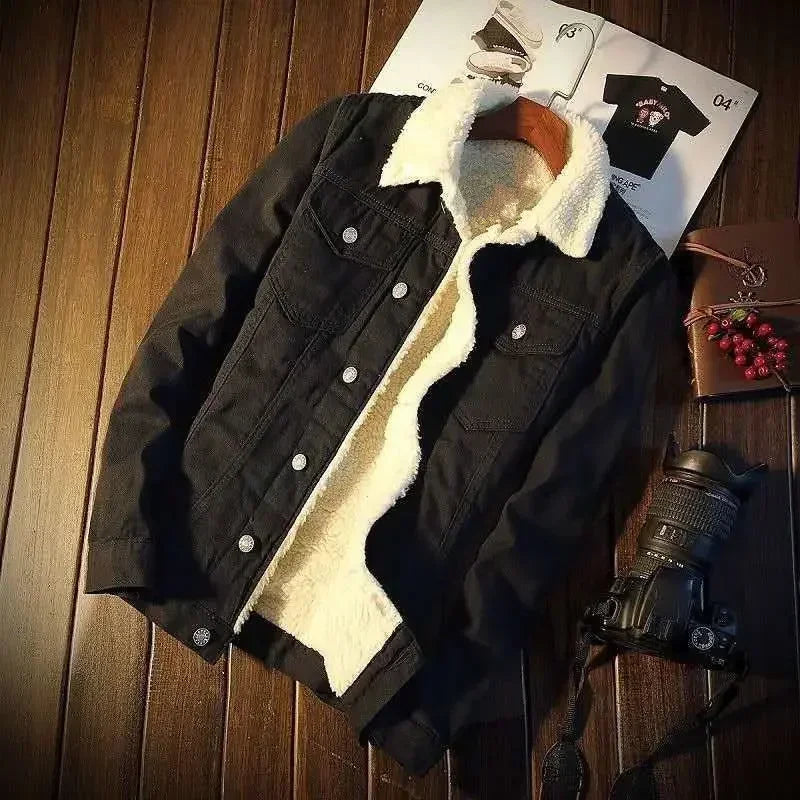 Shangkaka Winter Essentials: Luxe Padded Denim Jackets for the Modern Man.