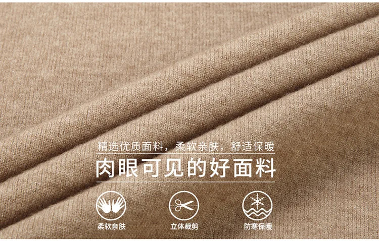 Autumn and Winter New Men's 100 Pure Wool Sweater Lapel Pullover T-shirt Polo Collar Wool Knitted Long Sleeve Fashion Sweater