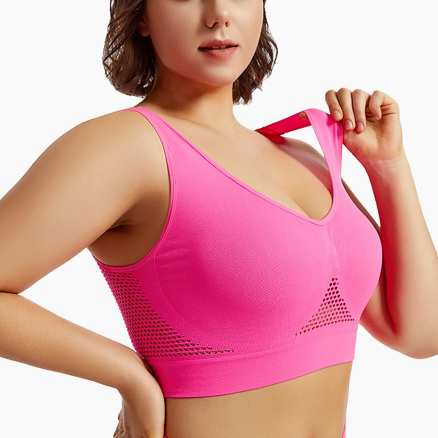 Breathable Fitness Bra for Women-Padded Yoga & Running Top.