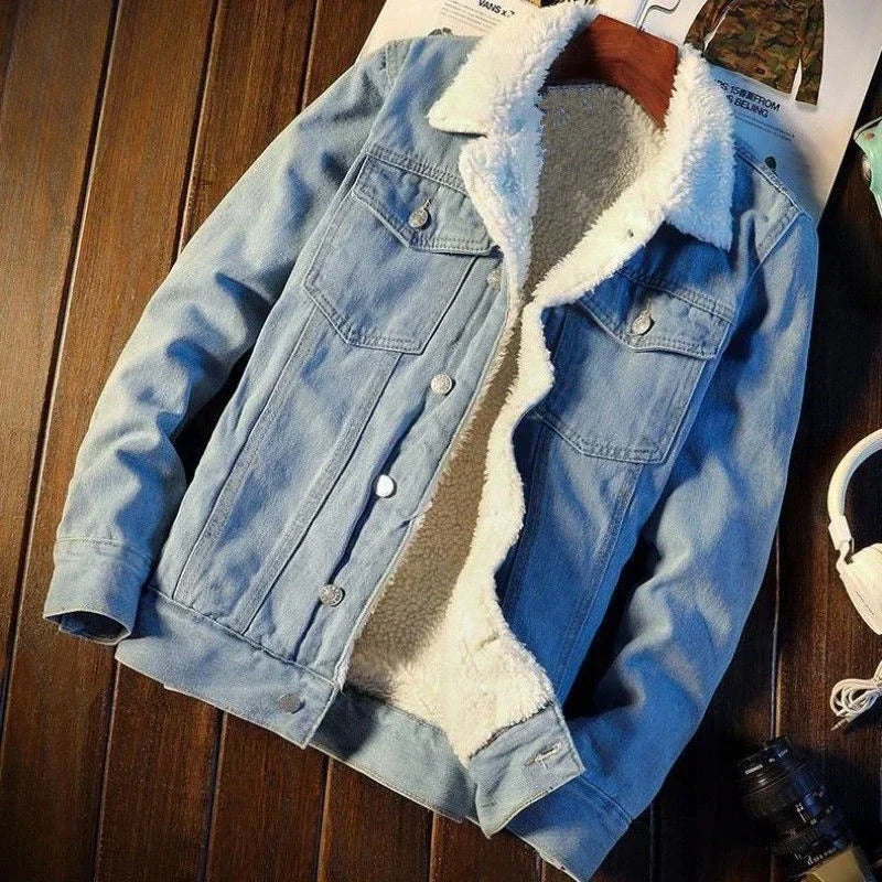 Shangkaka Winter Essentials: Luxe Padded Denim Jackets for the Modern Man.