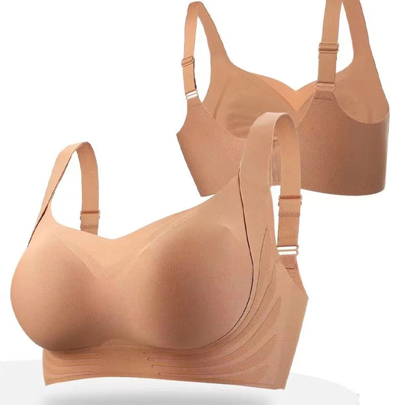 Women's Sexy Seamless Lifting Bra-Small Breast, no Steel Ring and Adjustable.