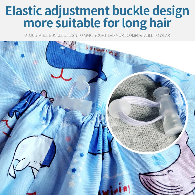 NiaaHinn Cotton Scrub Cap Pet Grooming Work Hat with Elastic Buckle Printing Frosted Laboratory Work Accessories Unisex Nursing Cap