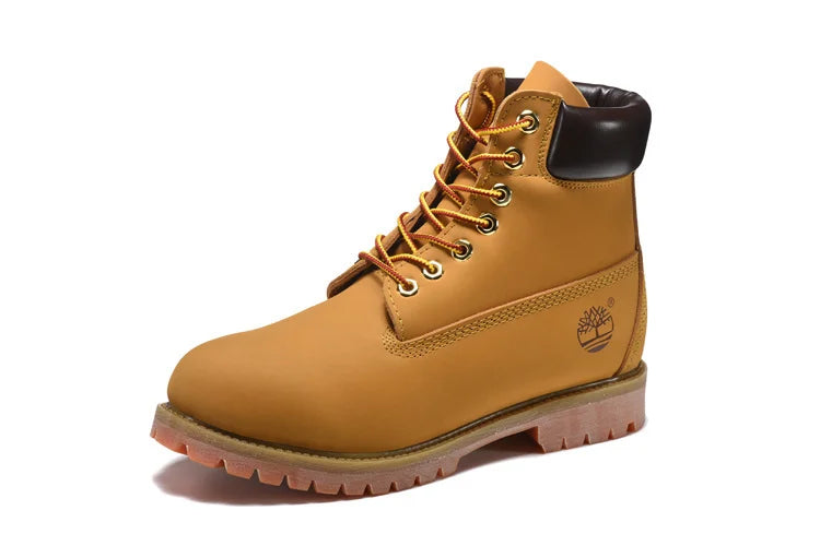 TIMBERLAND Unisex Classic 10061 Wheat Yellow Ankle Boots Unisex Leather Outdoor Hiking Shoes Oversea Simple Version