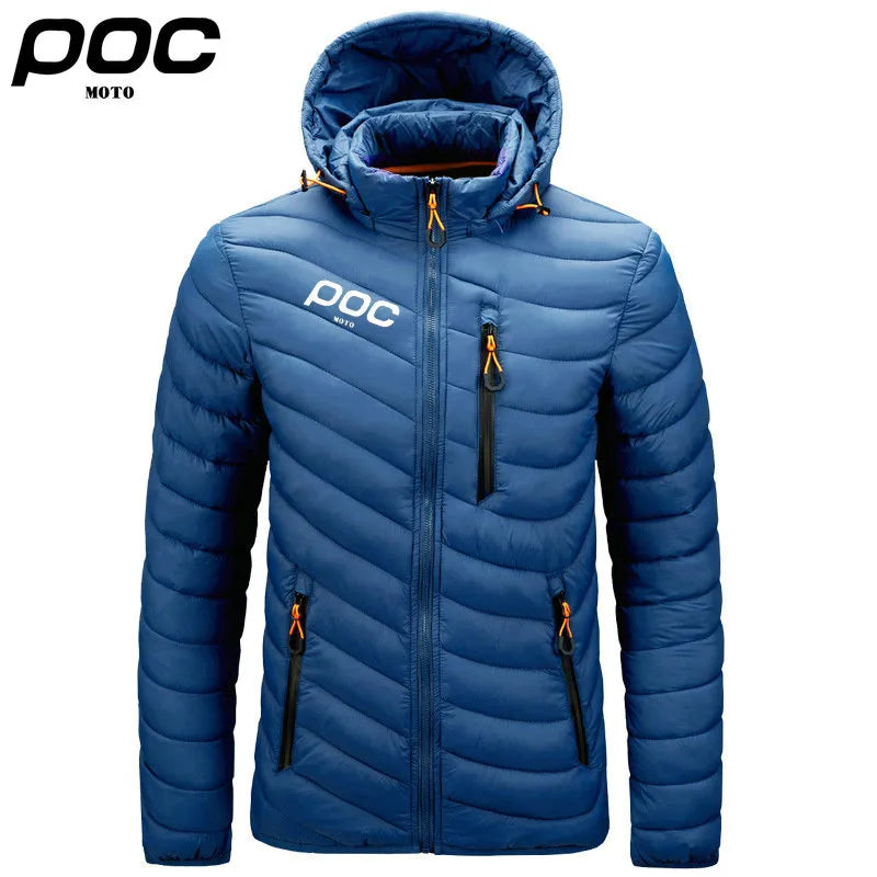 Men's Winter Thermal Fleece and Windbreaker Hooded Warm Jacket.