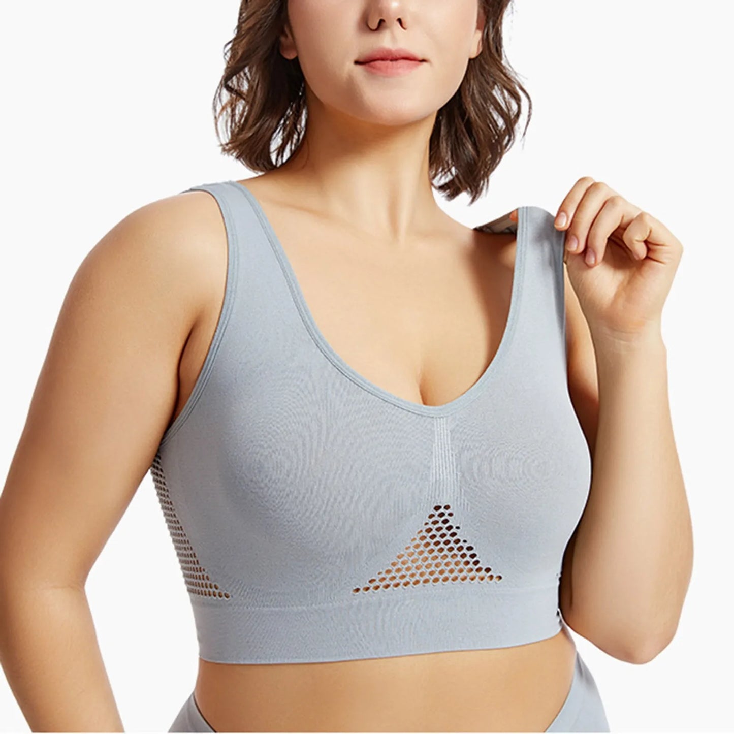 Breathable Fitness Bra for Women-Padded Yoga & Running Top.