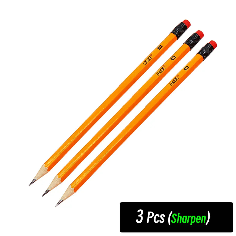 Wooden HB Sketch Pencils - Ideal for Office Supplies, School & Art Projects.