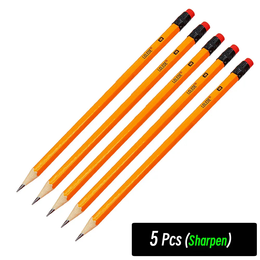 Wooden HB Sketch Pencils - Ideal for Office Supplies, School & Art Projects.