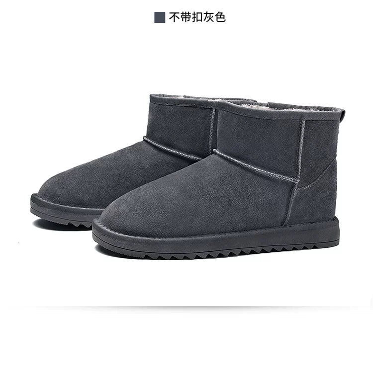 Winter Warm Couple Bread Shoes Artificial Plush Men's Northern Snow Boots